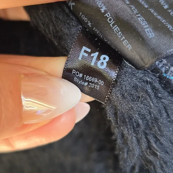 Kuhl black plush sherpa hooded flight jacket S - Picture 11 of 14